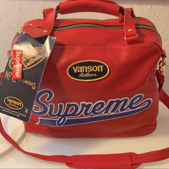 SUPREME x VANSON LEATHER–SPIDER WEB BAG - DISCONTINUED - Picture 5 of 12
